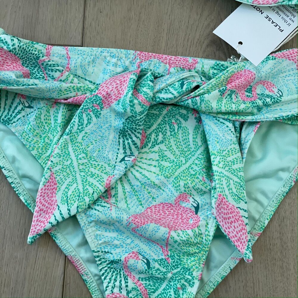 Kenny Flowers Green Tropical Leaf & Pink Floral Bikini - Picture 4 of 11